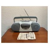 New AM/FM Cassette Recorder Portable