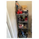 Garage Shelf and Contents