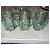 3-GREEN COUNTRY FAIR DRINKING MUGS 3-GREEN COUNTRY FAIR DRINKING MUGS