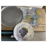 SILVER TRAY & 2-PLATES SILVER TRAY & 2-PLATES