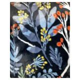 BLUE FLORAL THROW BLANKET BLUE FLORAL THROW BLANKET