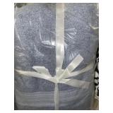 2-PC BLUE BATH TOWEL SET 2-PC BLUE BATH TOWEL SET