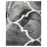 GRAY AND WHITE THROW BLANKET GRAY AND WHITE THROW BLANKET