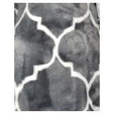 GRAY AND WHITE THROW BLANKET GRAY AND WHITE THROW BLANKET