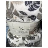 LEAF PATTERN THROW BLANKET LEAF PATTERN THROW BLANKET