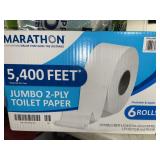 SIX ROLLS JUMBO 2-PLY TOILET PAPER SIX ROLLS JUMBO 2-PLY TOILET PAPER