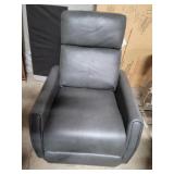 Grey Leather - Pushback Recliner Grey Leather - Pushback Recliner