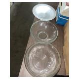THREE LARGE BOWLS THREE LARGE BOWLS