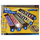 M & M VARIETY PACK CANDY BARS M & M VARIETY PACK CANDY BARS