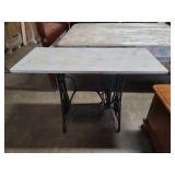 Singer - Cast Iron Treadle Base W/Marble Top Singer - Cast Iron Treadle Base W/Marble Top