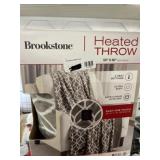 WHITE AND GRAY HEATED THROW WHITE AND GRAY HEATED THROW