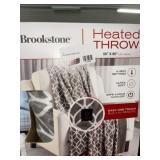 WHITE AND GRAY HEATED THROW WHITE AND GRAY HEATED THROW