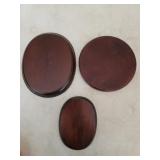 3 Piece - Nic Nac Wooden Placements 3 Piece - Nic Nac Wooden Placements