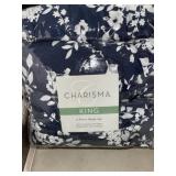 KING BLUE AND WHITE FLORAL BLANKET KING BLUE AND WHITE FLORAL BLANKET