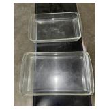 TWO GLASS BAKING DISHES TWO GLASS BAKING DISHES