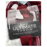 RED PLAID ULTIMATE THROW RED PLAID ULTIMATE THROW
