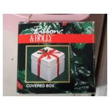 Vintage - Ribbons & Holly Covered Box Vintage - Ribbons & Holly Covered Box