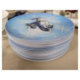 Snowman Designed Plates Snowman Designed Plates