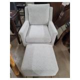 2 Piece - Grey Fabric Accent Chair 2 Piece - Grey Fabric Accent Chair