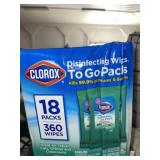 CLOROX DISINFECTING WIPES TO GO PACKS CLOROX DISINFECTING WIPES TO GO PACKS