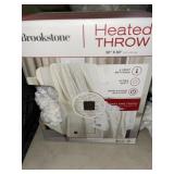 WHITE ELECTRIC HEATED THROW WHITE ELECTRIC HEATED THROW