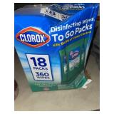 CLOROX DISINFECTING WIPES TO GO PACKS CLOROX DISINFECTING WIPES TO GO PACKS