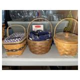 SMALL LONGABERGER BASKET X3 SMALL LONGABERGER BASKET X3