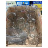 LOT OF GLASS VASES LOT OF GLASS VASES