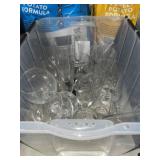 TOTE LOT OF STEMWARE TOTE LOT OF STEMWARE