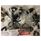 THREE ELECTRIC CLAMP LAMPS THREE ELECTRIC CLAMP LAMPS