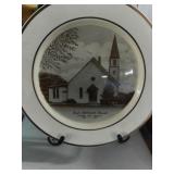 PARSONS WV CHURCH PLATE & STAND PARSONS WV CHURCH PLATE & STAND
