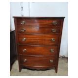 Dixie Mahogany - 4 Drawer Dresser Chest Dixie Mahogany - 4 Drawer Dresser Chest
