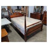 Dixie Mahogany - Full Size Bed W/Mattress & Box Dixie Mahogany - Full Size Bed W/Mattress & Box