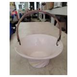 Vintage Glass Basket Decoration Vintage Glass Basket Decoration
