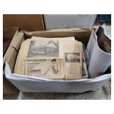 Box Lot - Assorted Vintage Newspaper History Box Lot - Assorted Vintage Newspaper History