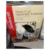 VELVET PLUSH HEATED THROW VELVET PLUSH HEATED THROW