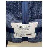 BLUE QUEEN PLUSH BLANKET BLUE QUEEN PLUSH BLANKET