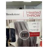 DARK GRAY HEATED THROW DARK GRAY HEATED THROW