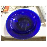 4-BLUE COBALT BLUE BOWLS