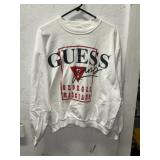 WHITE GUESS SWEATSHIRT NO SIZE