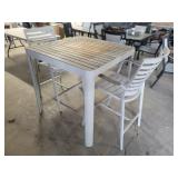 3 Piece - Bar Height Patio Table Set