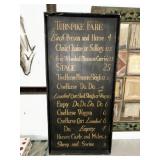 WOOD TURN PIKE FARE SIGN