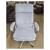 Lillian August - Light Blue Velvet Office Chair