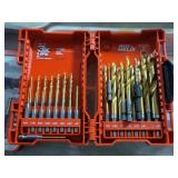 Milwaukee - Drill Bits W/Red Case