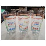 3 Piece - Quoted Beverage Glass Set