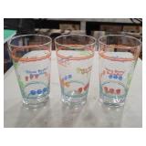 3 Piece - Quoted Beverage Glass Set