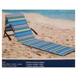 Melino - Striped Foldable Beach Lounger