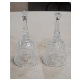 Two Friendship Glass Bells