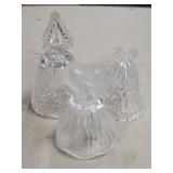 Three Piece - Cut Glass Bell Collectibles