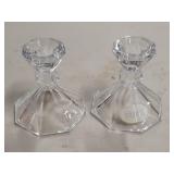 24% Lead Crystal Candle Holders